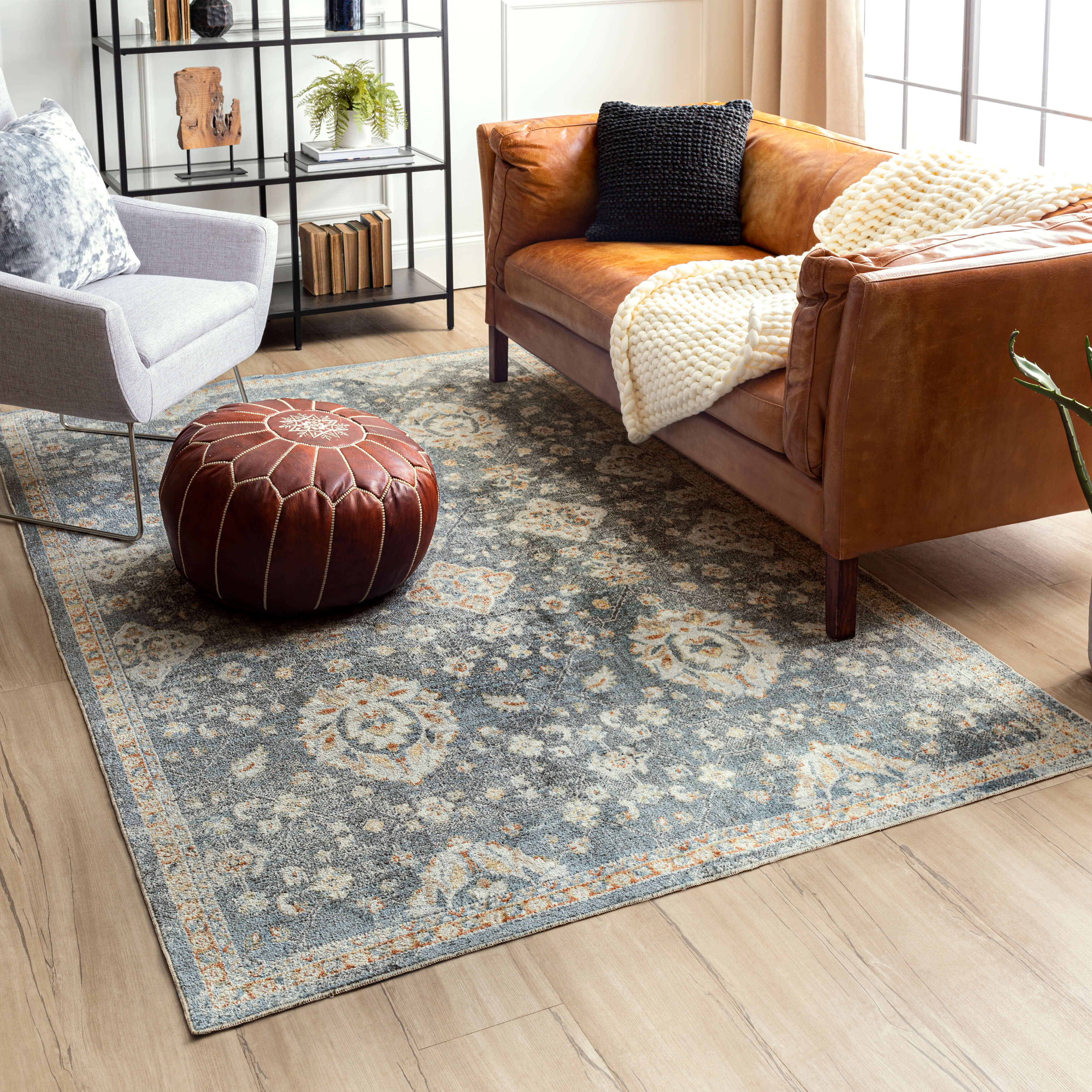 Armada Grantham Anthracite Area Rug | Covered By Rugs