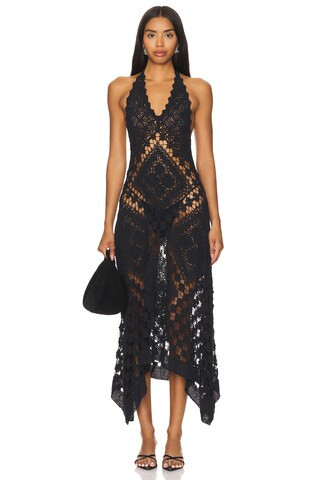 Alix Pinho Renaissance Dress in Black from Revolve.com | Revolve Clothing (Global)