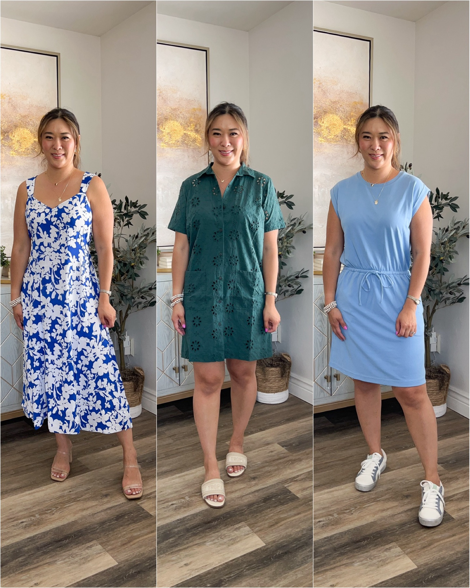 lou & grey sandwashed tank midi pocket dress Grey Rib Knit Midi Casual Dress M