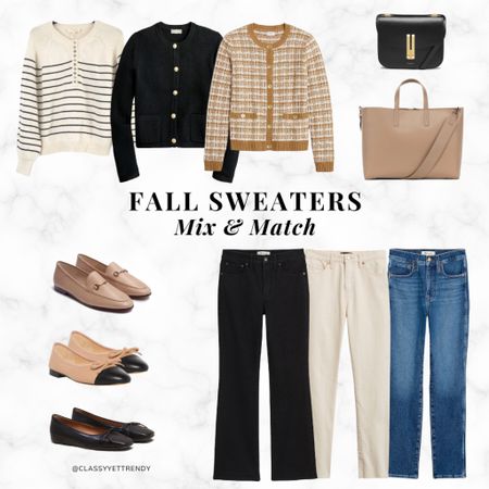 Fall sweaters mix and match ✔️ The @madewell jeans are on sale 25% off via the LTK app!  🍂 Which outfit is your favorite?

#LTKsalealert #LTKstyletip #LTKSale
