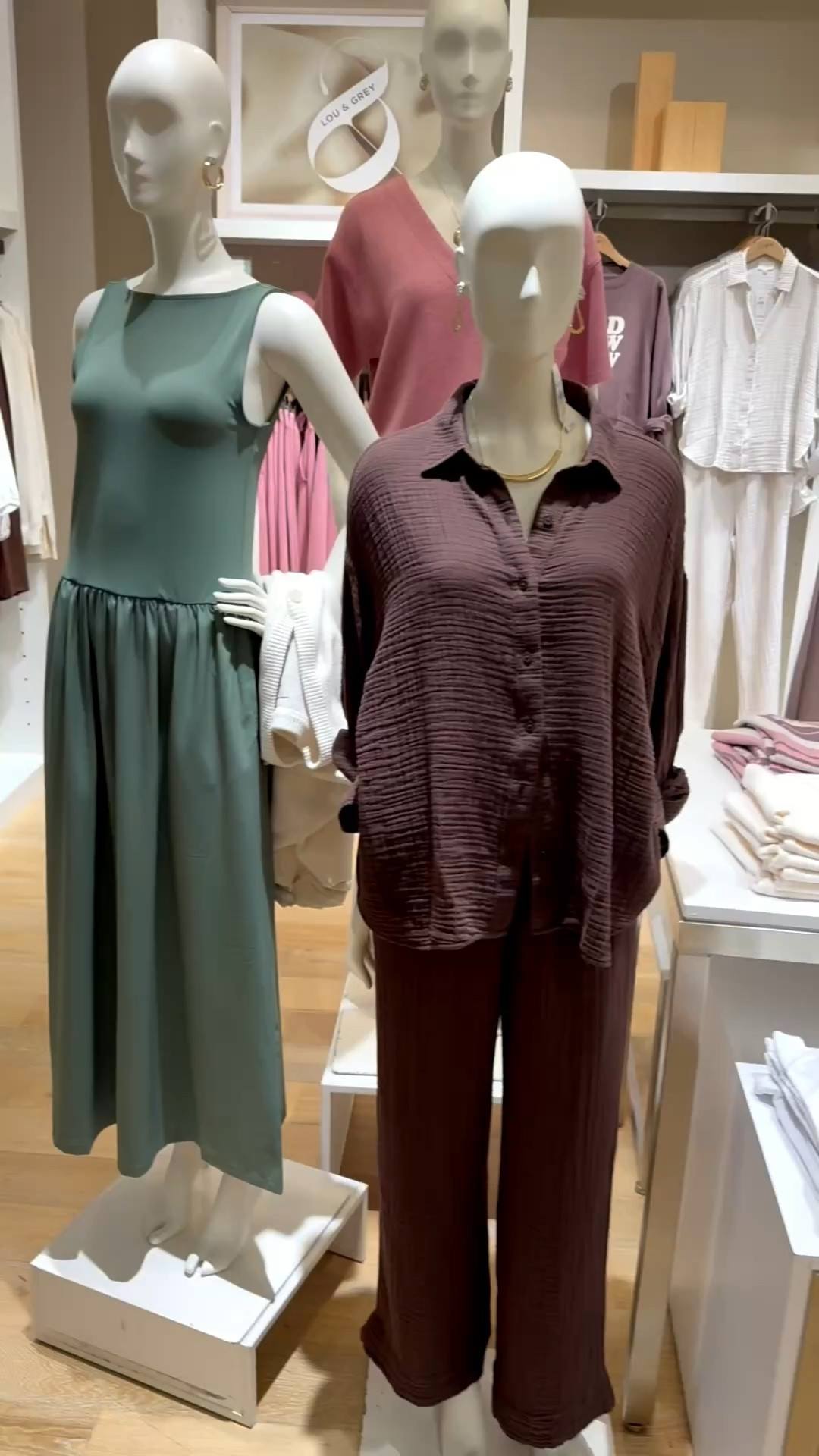 Loft Cyber Sale is here - save 50% off Lou & Grey Collection + FREE shipping with NO minimal amount. 

Sizing information - Lou & Grey collection does run big so size down I’m wearing a Small top and bottom on both outfits 

#LTKTravel #LTKSaleAlert #LTKootd