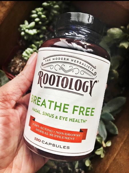 NATURAL SUPPLEMENT: fast acting natural supplement to support nasal and sinus health, allowing you to breathe easier all year round.

SUPPORTS SINUS & NASAL HEALTH: protect your sinus health against sneezing, congestion, sinus pressure, runny nose, itchy watery eyes, and headache with the 100% natural Breathe Free capsules.

#LTKfindsunder50