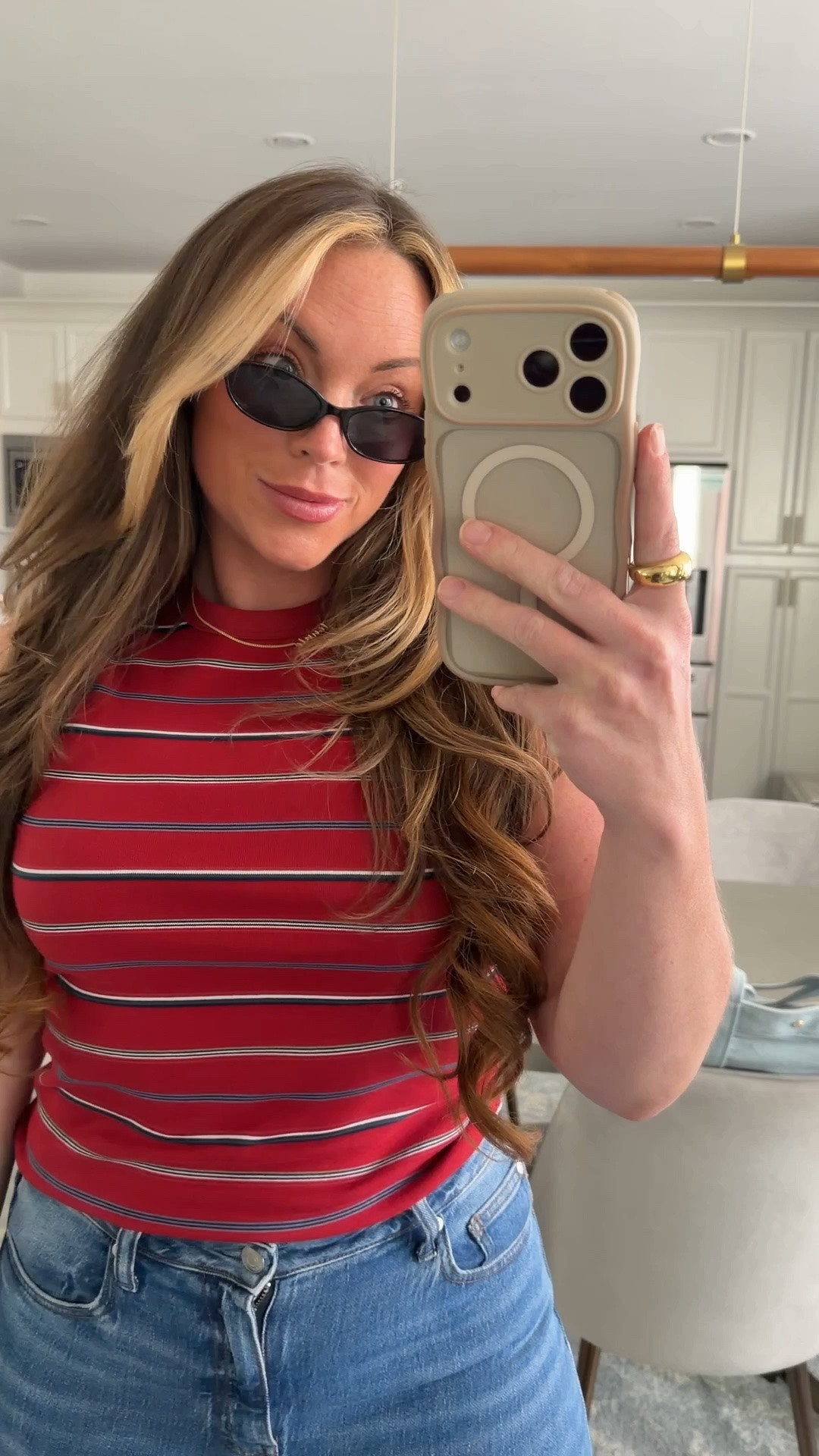 amazon fall midsize mom outfit - I LOVE this stripe tank top, it’s the perfect stripes for Fall! Tank is 100% cotton, wearing my usual size medium
 
Amazon fall fashion, Casual fall outfit, fall mom outfit,

#LTKmomlife #LTKSeasonal #LTKMidsize