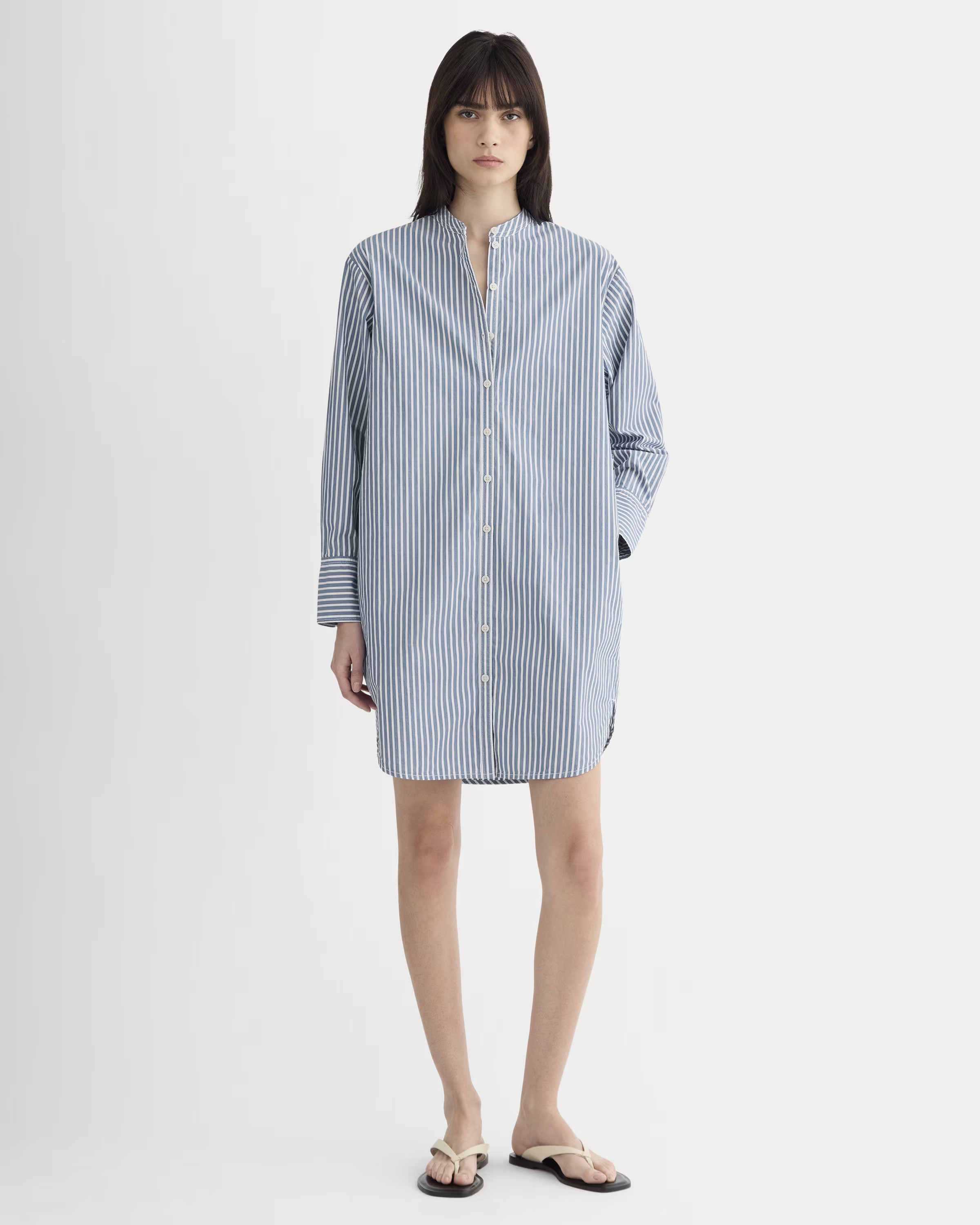 The Relaxed Shirt Dress in Ultrasoft Cotton | Everlane