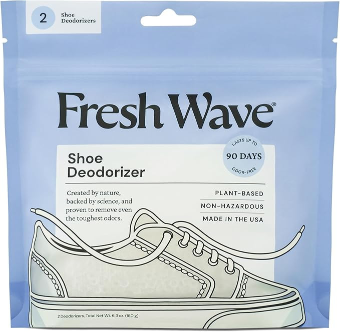 Fresh Wave Shoe Deodorizer, 1 Pack (2 Count) – Natural & Safe Shoe Freshener for All Types of S... | Amazon (US)