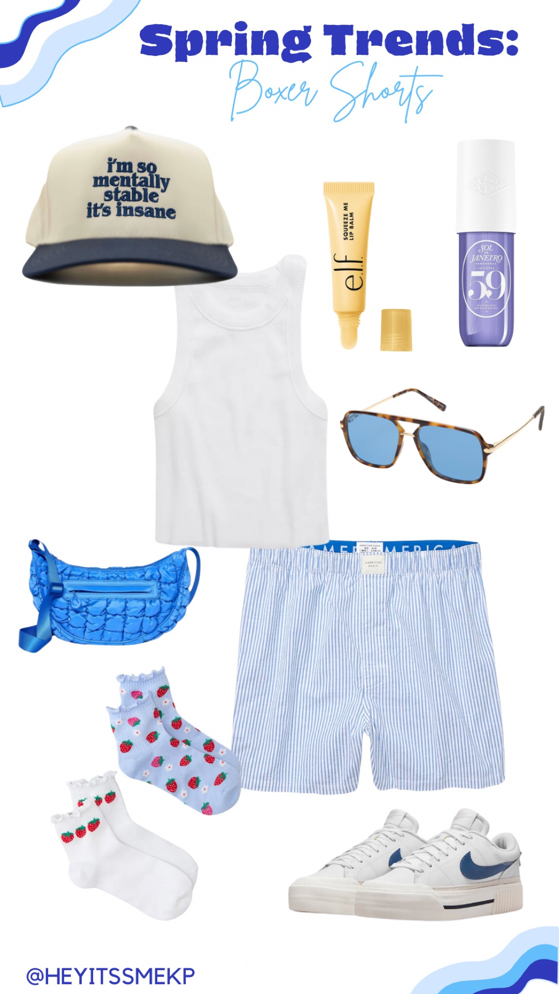 Spring trend alert 🚨 Another trend in excited to style is boxer shorts! We say this a little last year and will continue this year with more colors and styled with fun accessories like this! 

#LTKSeasonal #LTKfindsunder50 #LTKstyletip