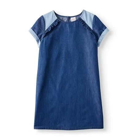 Wonder Nation Cap Sleeve Shift Dress (Little Girls, Big Girls & Plus) | Walmart (US)