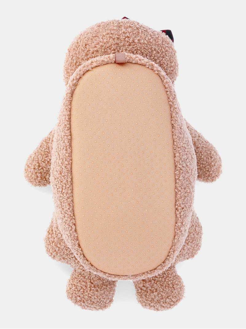 Holiday Time Boys and Girls Plush Gingerbread Slippers - Walmart.com | Walmart (US)