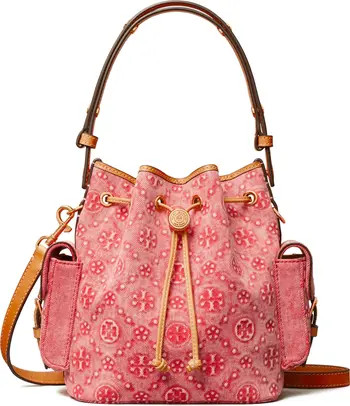 Tory Burch T Monogram Denim Bucket Bag | Nordstrom | Nordstrom