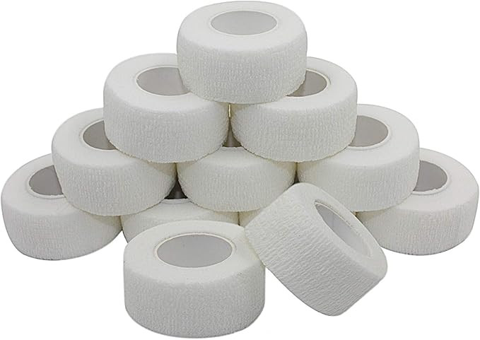 Self Stick Cohesive Bandage Latex 1"x5 Yards First Aid Bandages Stretch Sport Wrap Vet Tape for W... | Amazon (US)