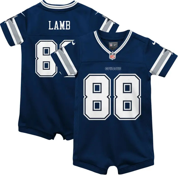 Infant Nike CeeDee Lamb Navy Dallas Cowboys Game Jersey Romper | Nordstrom