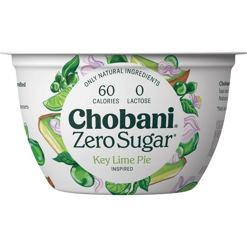 Chobani Zero Sugar Key Lime Pie Greek Yogurt - 5.3oz | Target