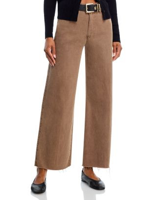 Anessa High Rise Raw Hem Wide Leg Jeans in Vintage Canewood | Bloomingdale's (US)
