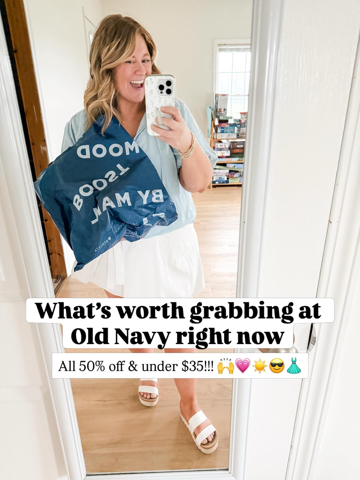 Almost everything @oldnavy is 50% off right now!! 🙌 

My Old Navy sale favorites!!

Chambray top - XL
Pink shorts that look like a skirt - XL
Swim dress - XL, maternity
Light blue cotton gauze dress - large petite 
Maxi dress - XL petite, exchanging for a large petite 
Linen bytton down - large
Linen shorts - XL
Barrel jeans - 14 maternify, normally 14 petite 
Linen pants - large regular length 
Snug tee - XL
Green dress - large petite
Sleek tech barrel pants & joggers - XL petite
Striped sress - large petite
Yellow hoodie - XL
Yellow skort - XXL (too small over bump)
Pixie pants - 16 petite (currently 14 maternity) 

#LTKBump #LTKSaleAlert #LTKMidsize