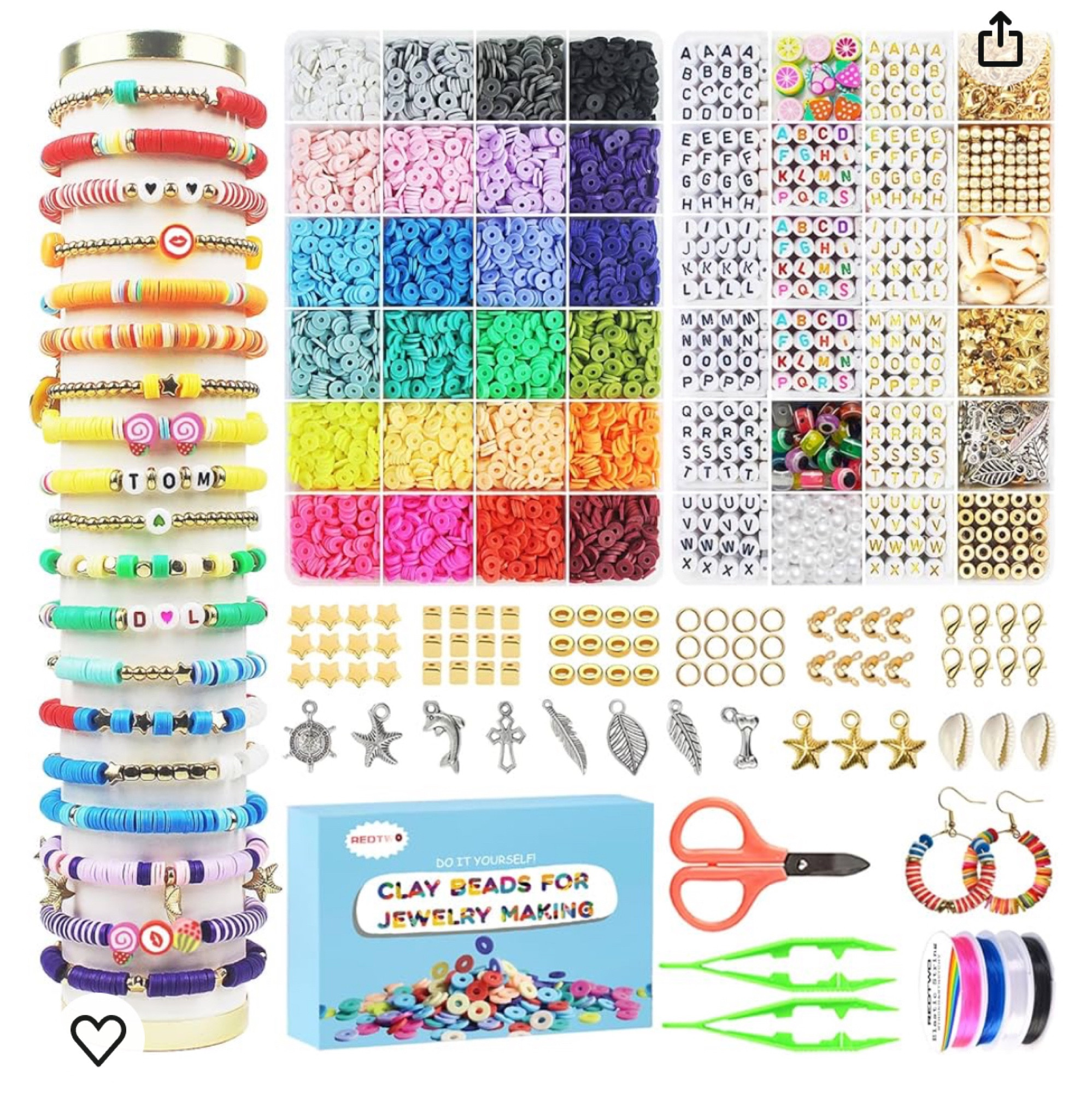 Super cute bracelet making kit with clay beads & charms 🩷

#LTKSpringSale #LTKkids #LTKsalealert