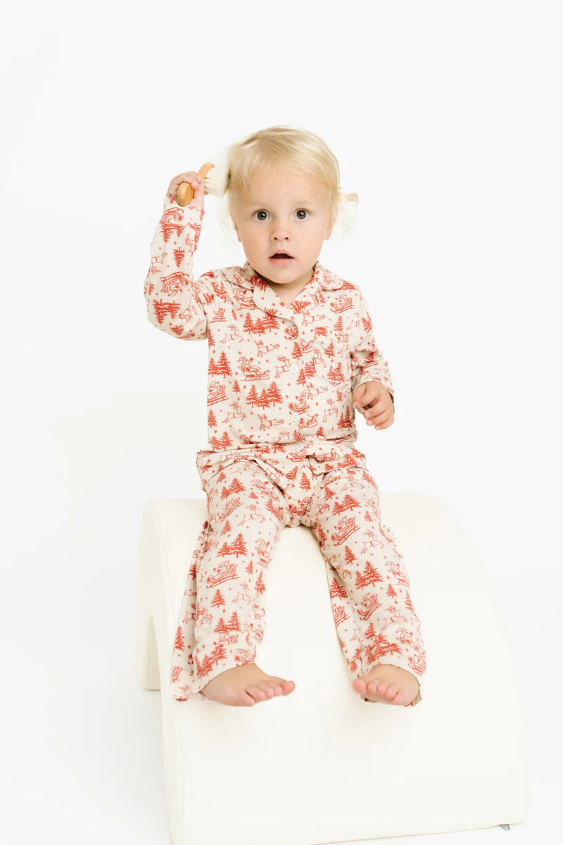 Classic Claus Bamboo Button Up Set | Little One Shop Co
