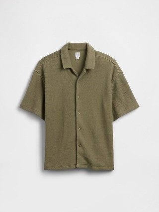 Kids Relaxed Ribbed Vacay Shirt | Gap Factory