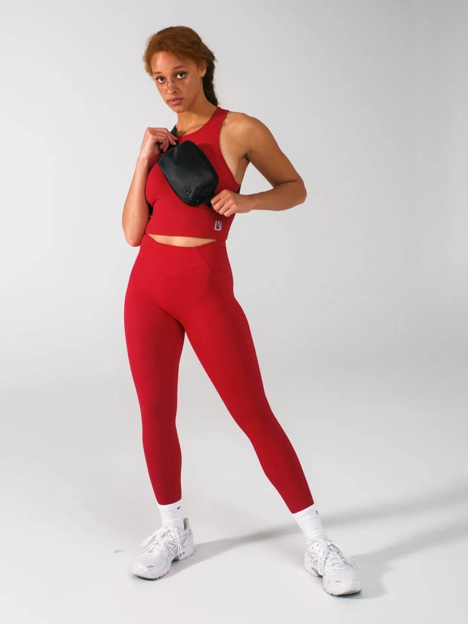 Airbrush Pocket Legging - Lipstick Red | Buffbunny Collection