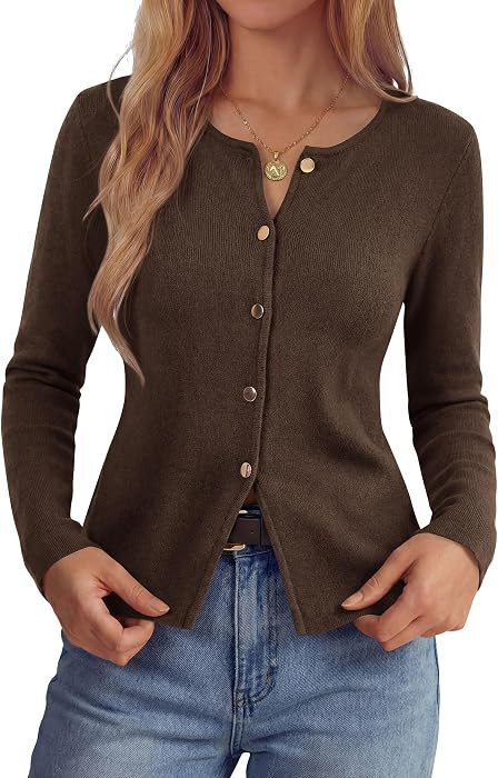 PRETTYGARDEN Button Up Cardigan Sweaters for Women | Amazon (US)