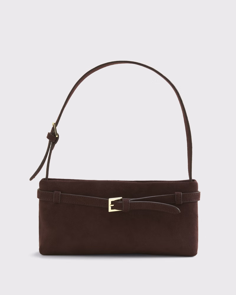 Abercrombie & Fitch Women's Belted Shoulder Bag in Dark Coffee - Size 1 SIZE | Abercrombie & Fitch (US)