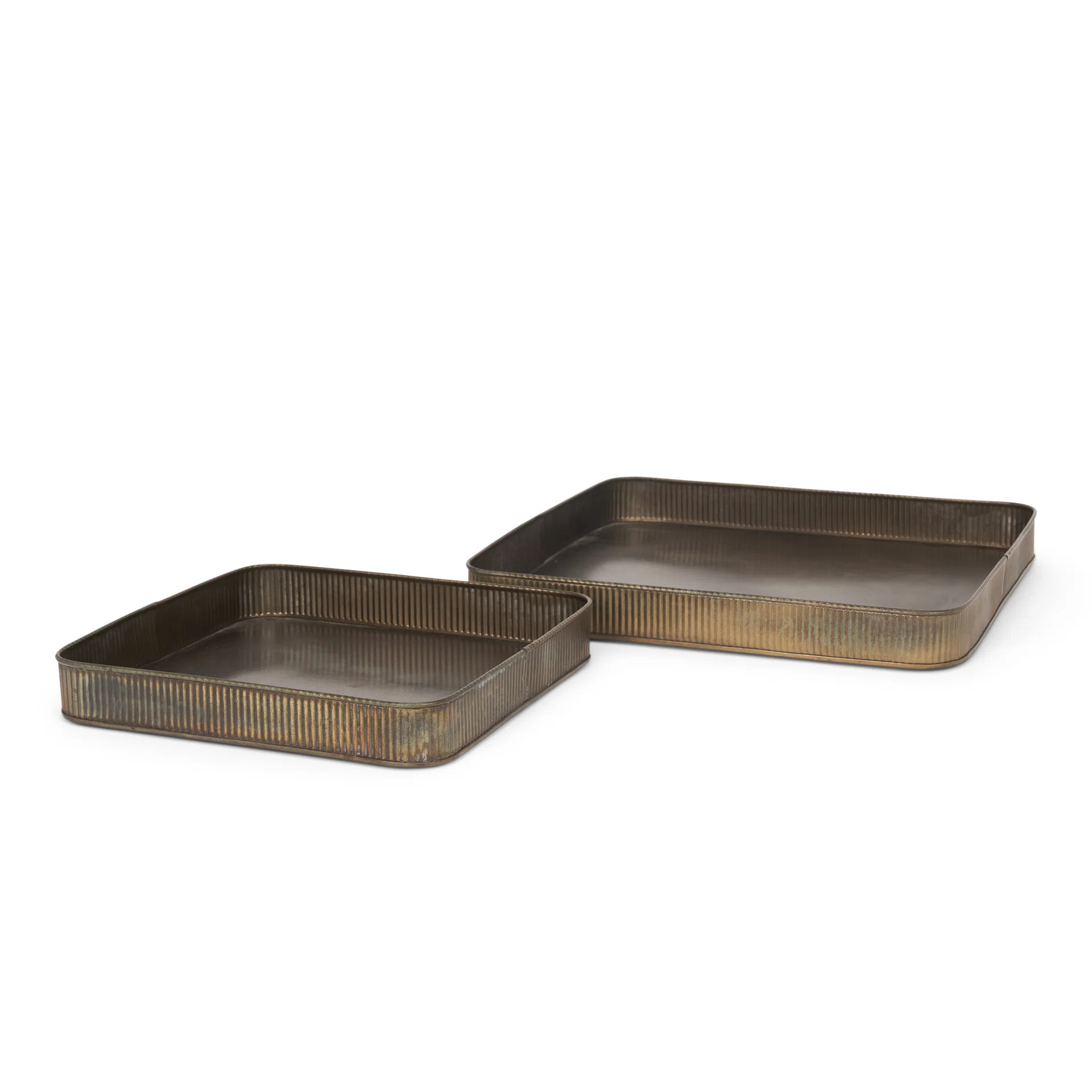 Bonneyside Metal Tray - Set of 2 | Wayfair North America