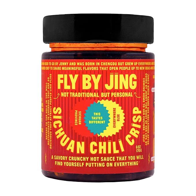 FLYBYJING Sichuan Chili Crisp - Premium Spicy Savory All-Natural Vegan Chili Oil - Crunchy Hot Sa... | Amazon (US)