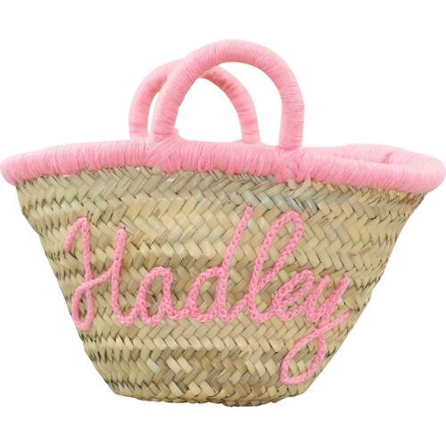 Handmade Straw Custom Easter Basket/ Beach Tote (Name Included) - Shipping Early April | Cecil and Lou