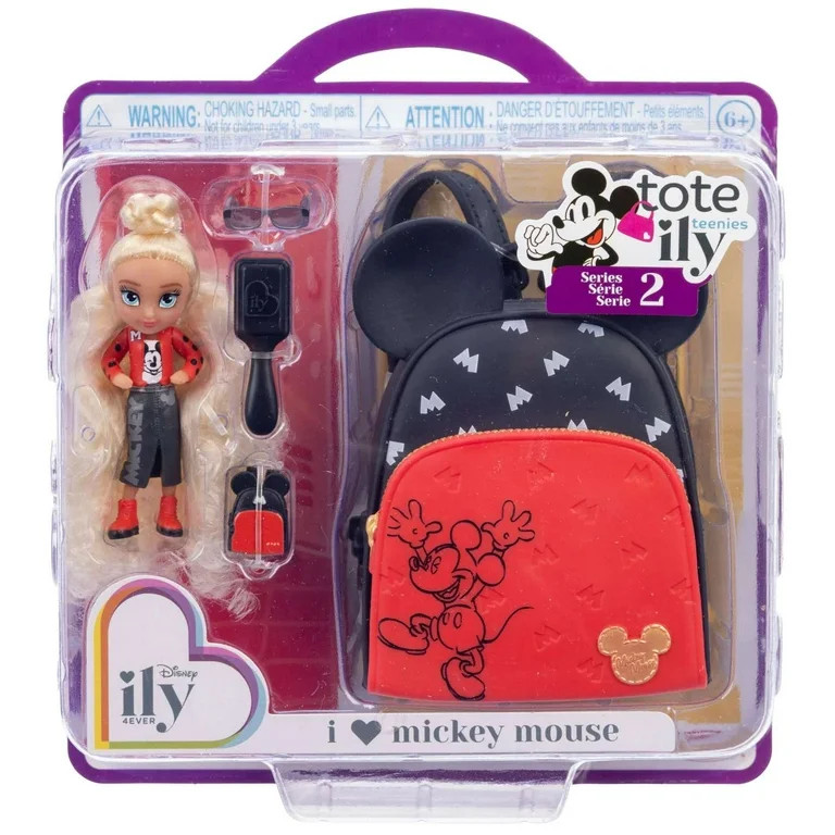 Disney Tote Ily Teenies Series 2 I Love Mickey Mouse Mini Doll | Walmart (US)