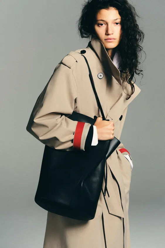 MAXI LEATHER SHOULDER BAG | Zara DE