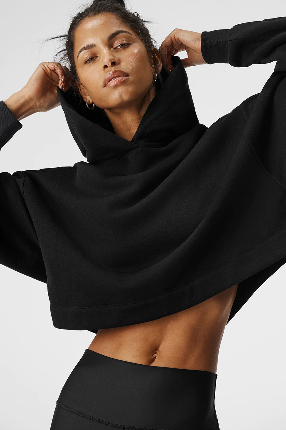 ALO | Bae Hoodie in Black, Size: Medium | Alo Yoga (US)