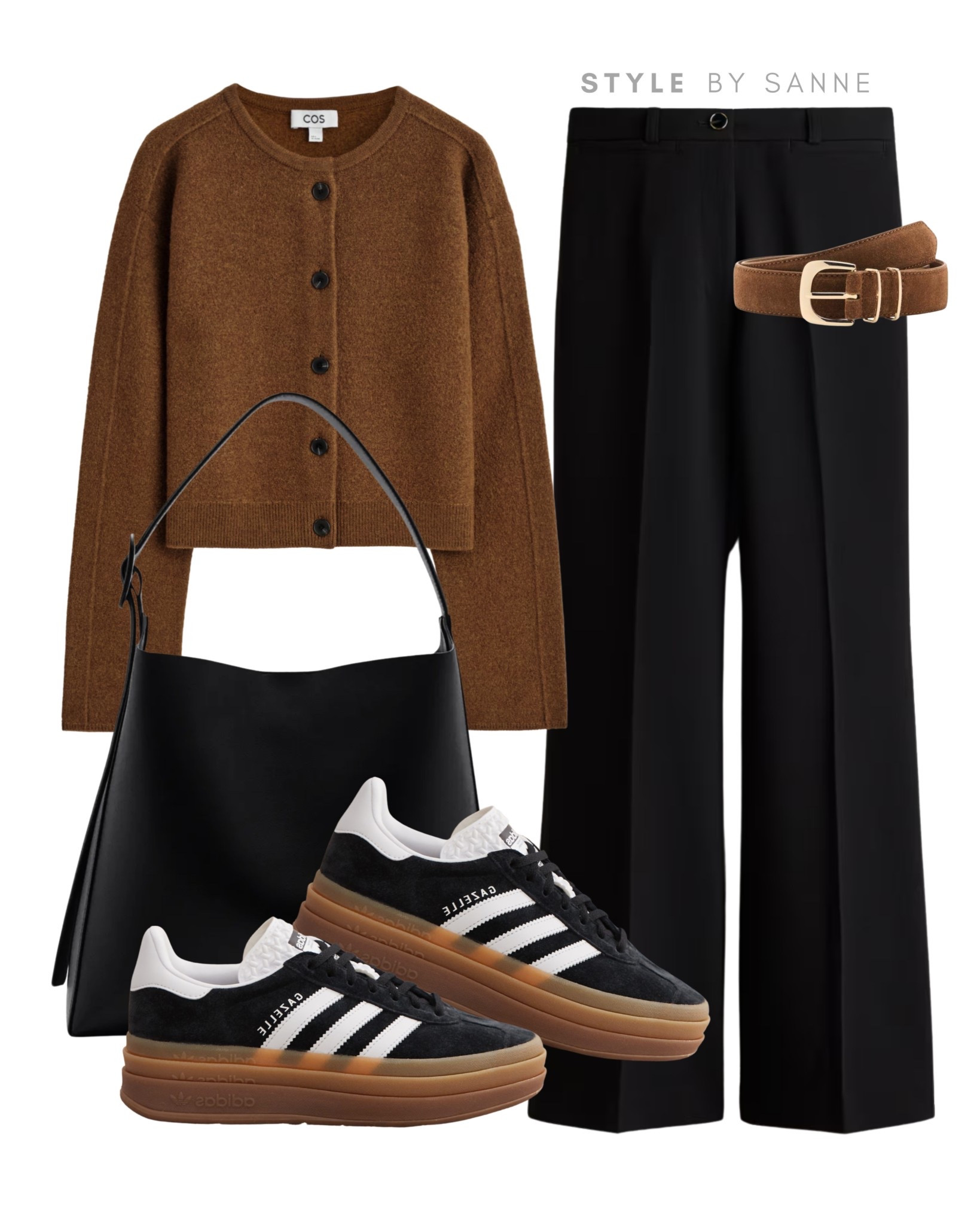 Rich brown tones for effortless dressing ☕️
A cropped cardigan paired with tailored trousers and statement sneakers for a clean, elevated look.
Tap to shop all pieces now! ✨


#LTKwinter #LTKautumn #LTKstyletip