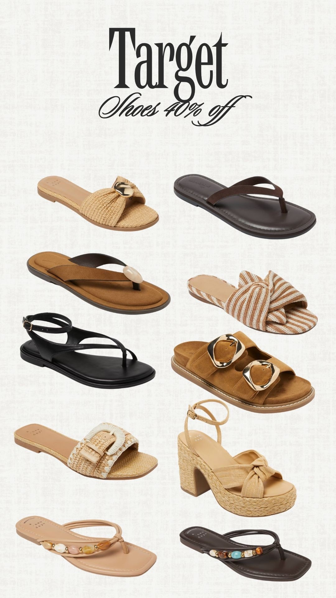 40% off shoes @Target 

#LTKSeasonal #LTKootd