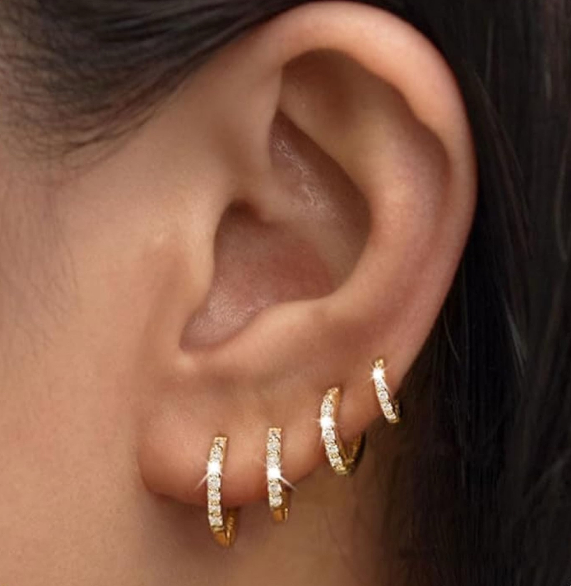 LEXODY Small Gold Hoop Earrings Set for Women, 14K Gold Plated Tiny Dainty Lightweight Cubic Zirconia Huggie Earrings Cartilage Earring Jewelry for Women

#LTKGiftGuide #LTKStyleTip