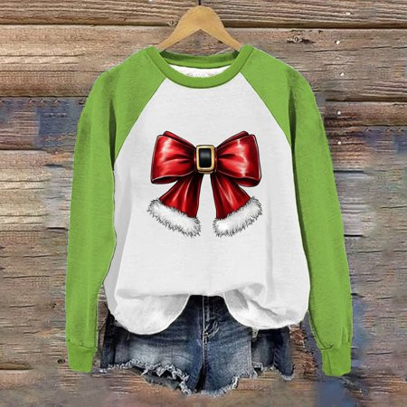 KYGABAK Womens Grinch Sweatshirt Womens Christmas Grinch Sweater G-Rinch Ladies Fashion Casual Long Sleeve Shoulder Insert Halloween Printed Crew-Neck Hoodie Top Wine 2XL | Walmart (US)
