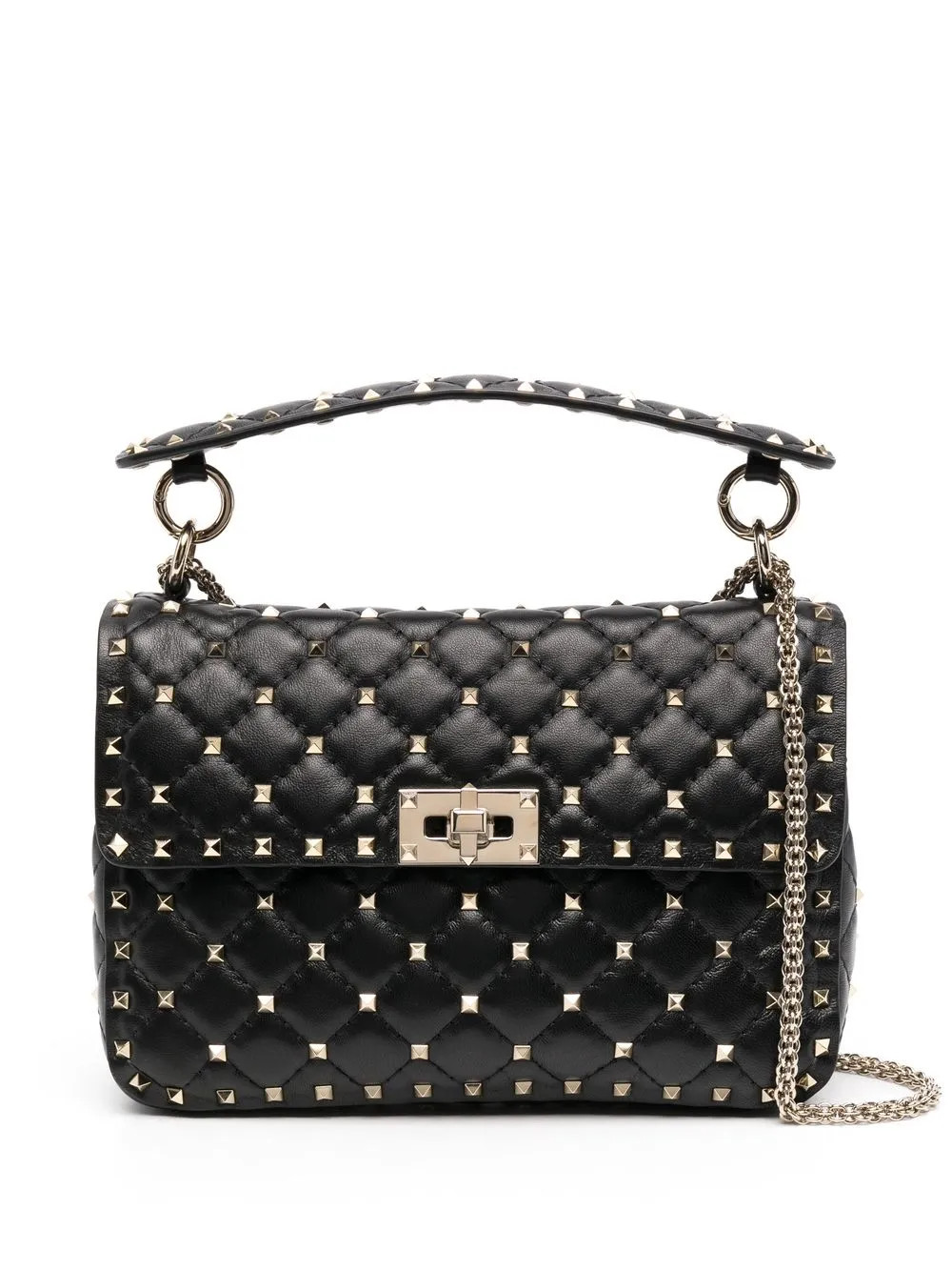 Valentino Garavani Medium Rockstud Spike Shoulder Bag - Farfetch | Farfetch Global