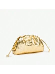 Gold Striped Women's Shoulder Bag | SHEIN