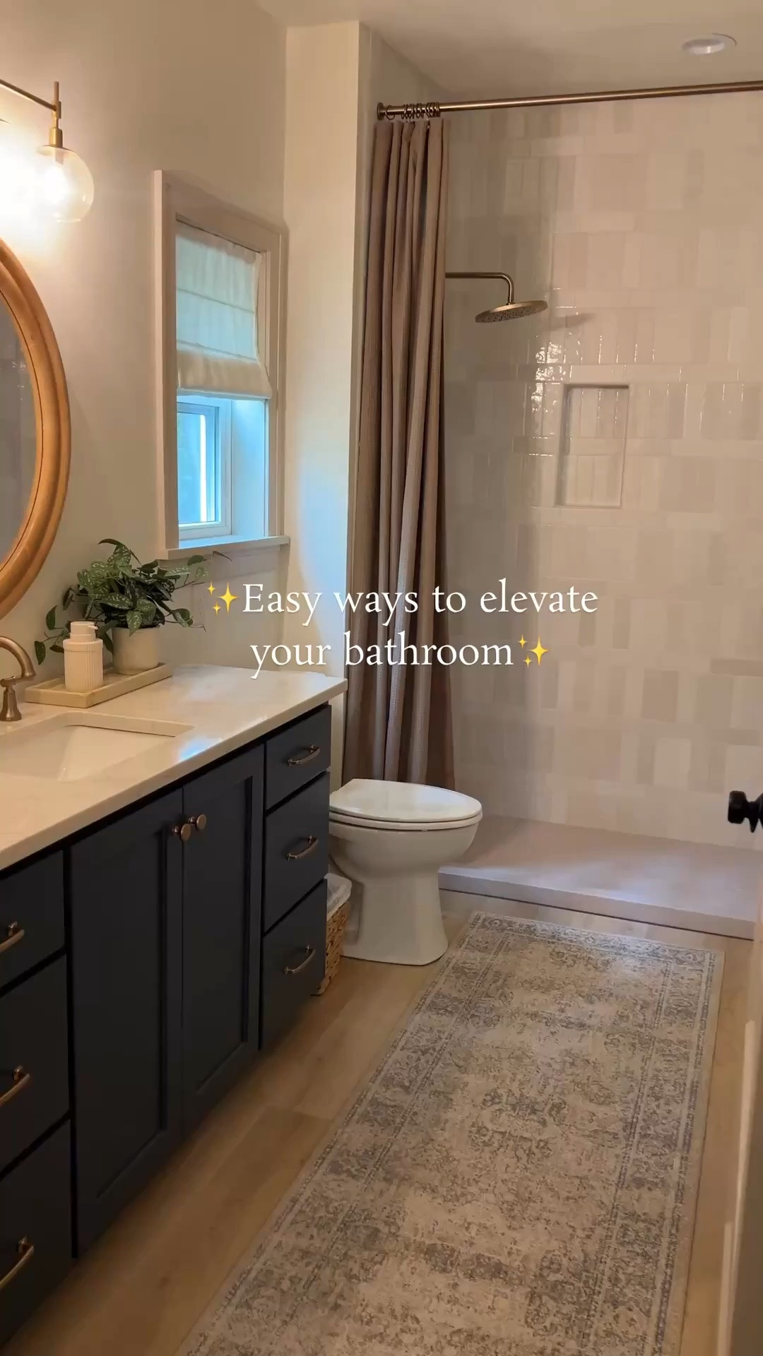 Easy ways to elevate your bathroom! 
Love this bathroom vanity - it comes in different sizes too! 

My runner is only $52 if you stack codes SUMMER + REMIEXTRA5 #LTKStyleTip