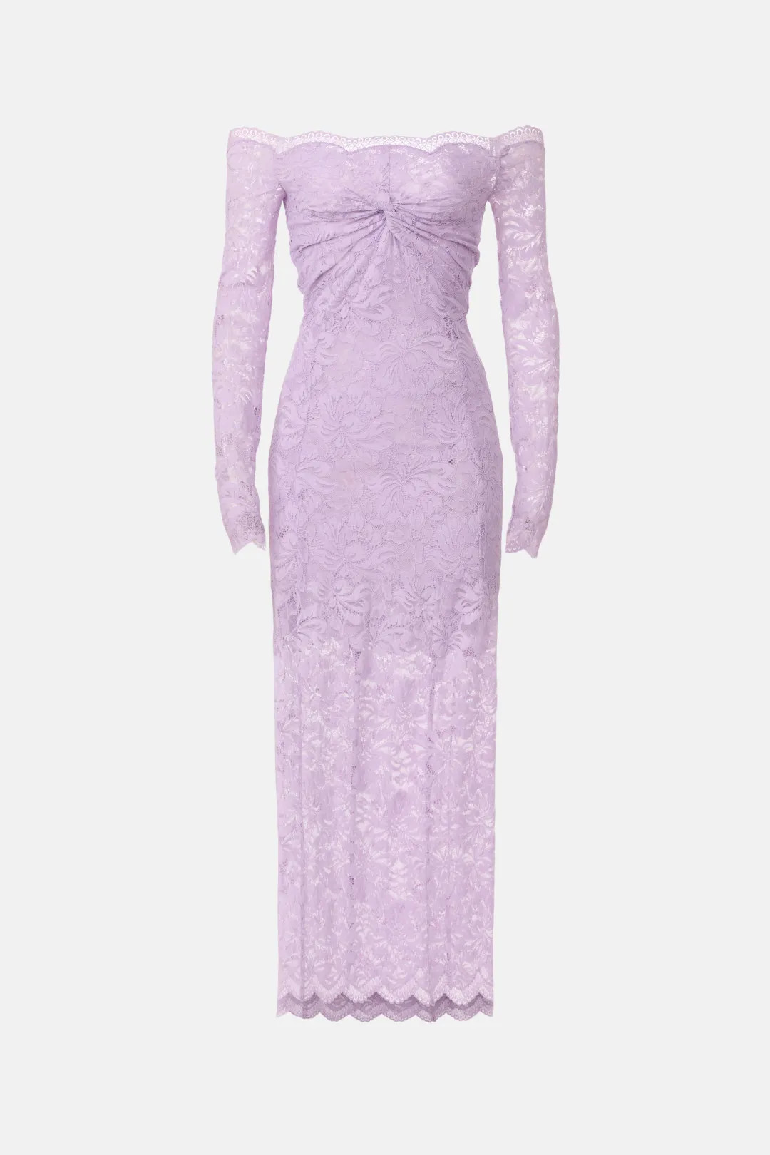 Off The Shoulder Lace Midi Dress | Rent the Runway