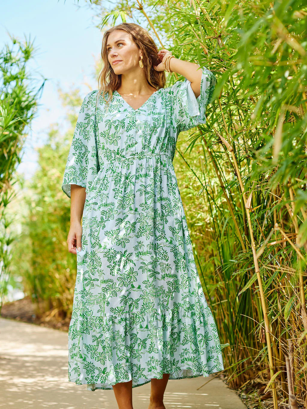 Melissa Dress | Island Oasis Green | Mary Square