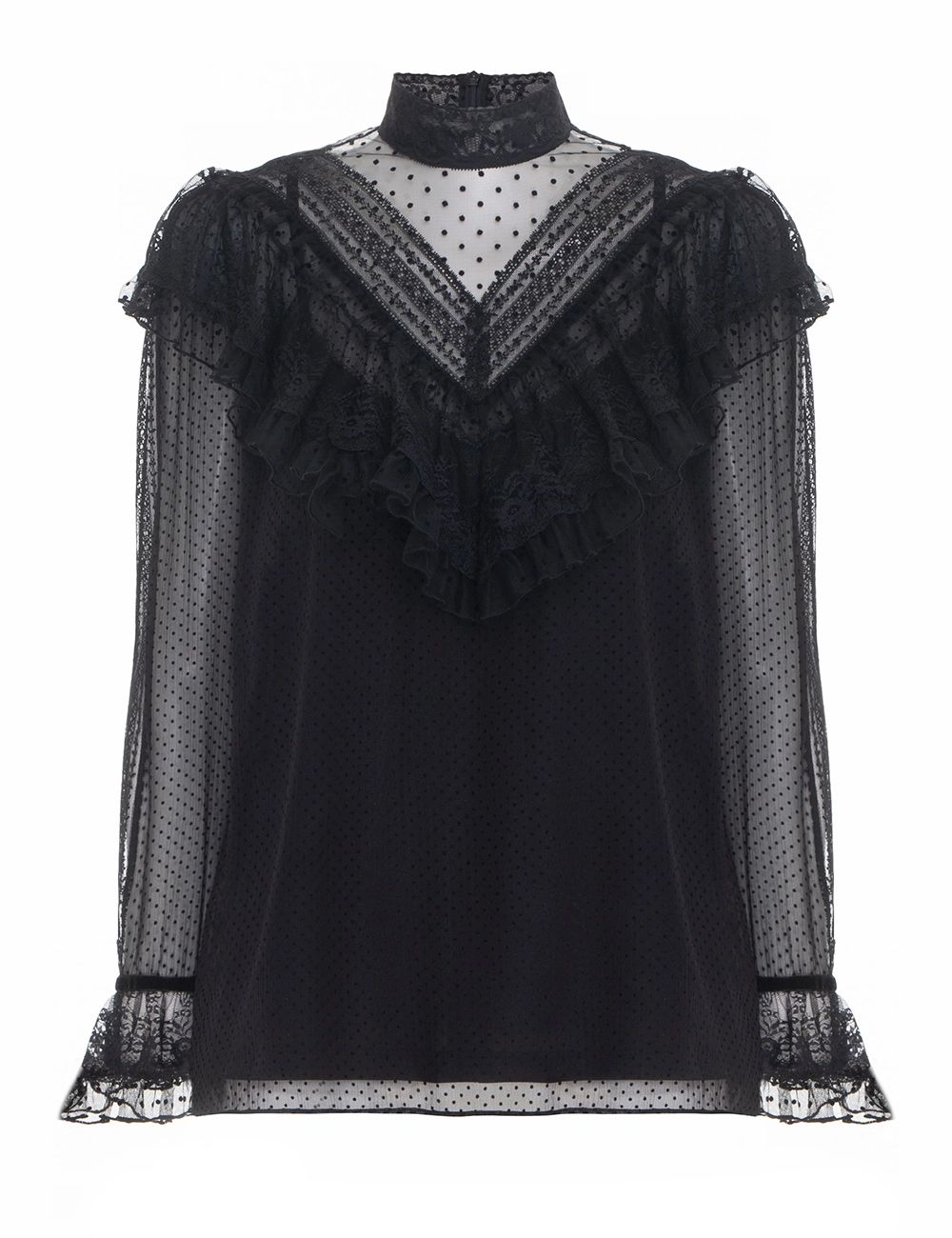 Glassy Frilled Lace Blouse | ZIMMERMANN (APAC)