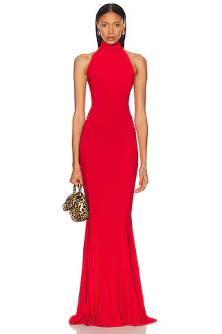 for FWRD Halter Turtle Fishtail Gown | FWRD 