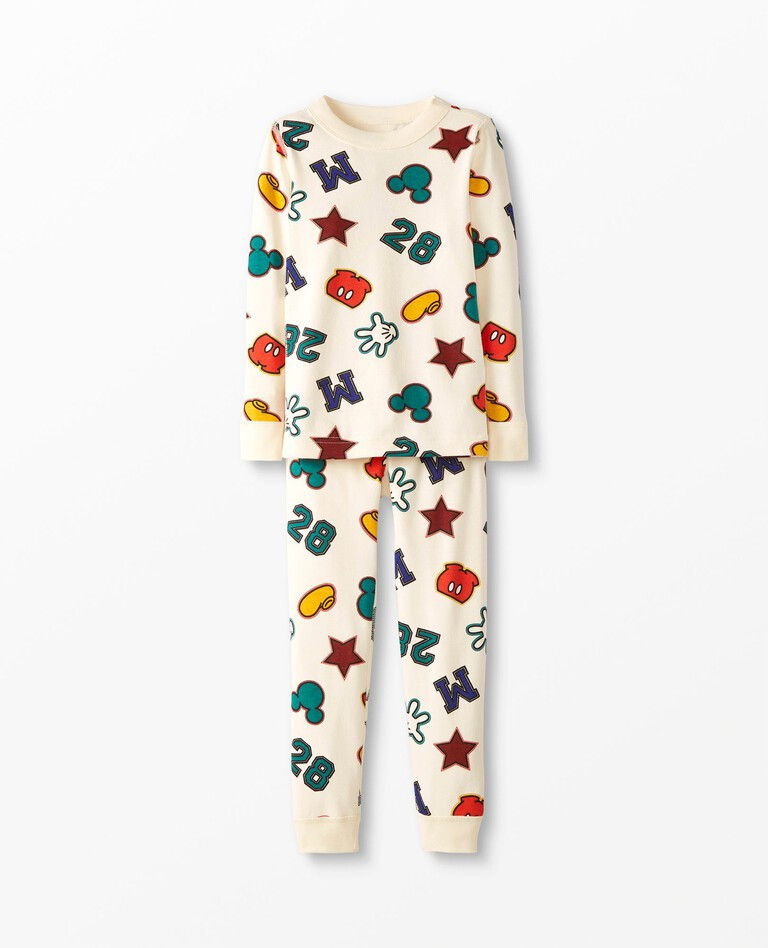 Disney Classic Mickey Mouse Long John Pajama Set | Hanna Andersson