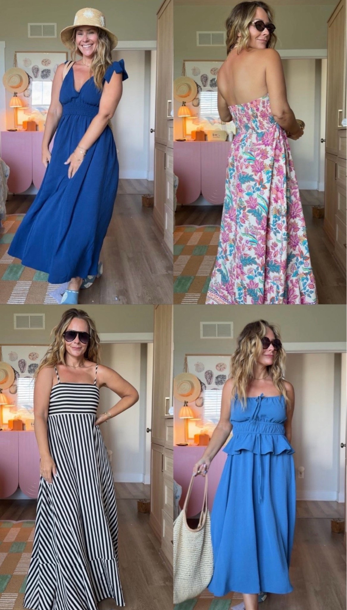 Maxi dress season is officially here. ☀️🤍 Whether you’re packing for vacation, heading to brunch, a beach dinner, or a wedding weekend, these are the effortless dresses you’ll keep reaching for. Flowy, flattering, and easy to style with sandals, wedges, or sneakers.


maxi dress, summer dresses, vacation dresses, beach vacation outfit, wedding guest dress, resort wear, flowy dress, casual maxi dress, floral maxi dress, striped maxi dress, blue dress, feminine style, vacation fashion, effortless outfit.