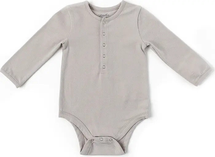 Essential Long-Sleeve Organic Cotton Romper | Nordstrom