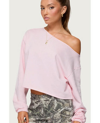 Women's Aveline Off Shoulder Light Sweatshirt | Macy's