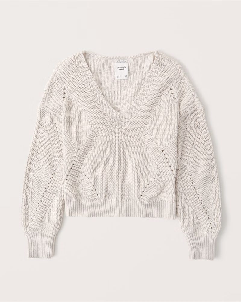 Slouchy V-Neck Sweater | Abercrombie & Fitch (US)