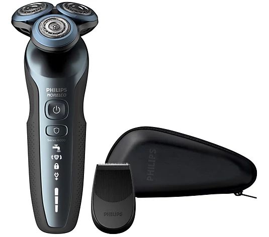 Philips Norelco Shaver 6820 w/ MultiFlex Heads Trimmer Add on & LED Display | QVC