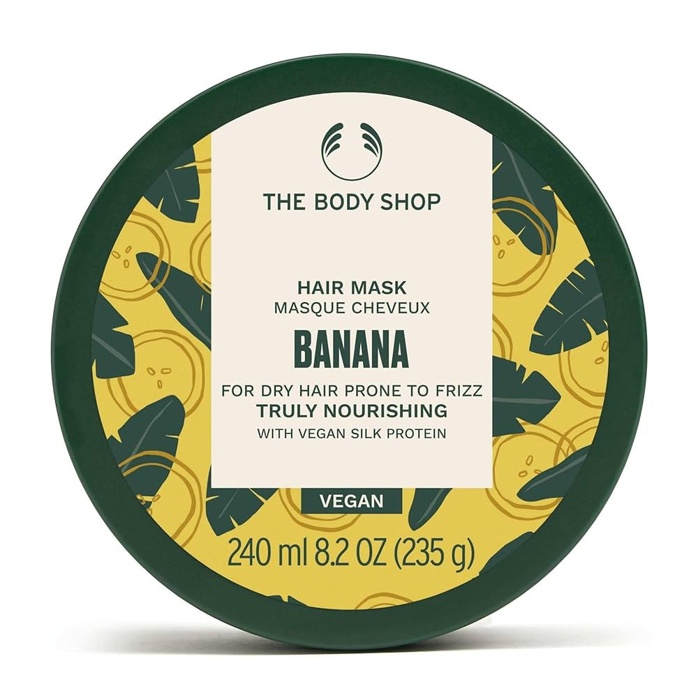 The Body Shop Banana Truly Nourishing Hair Mask, 8.2 Fl Oz (Vegan) | Amazon (US)