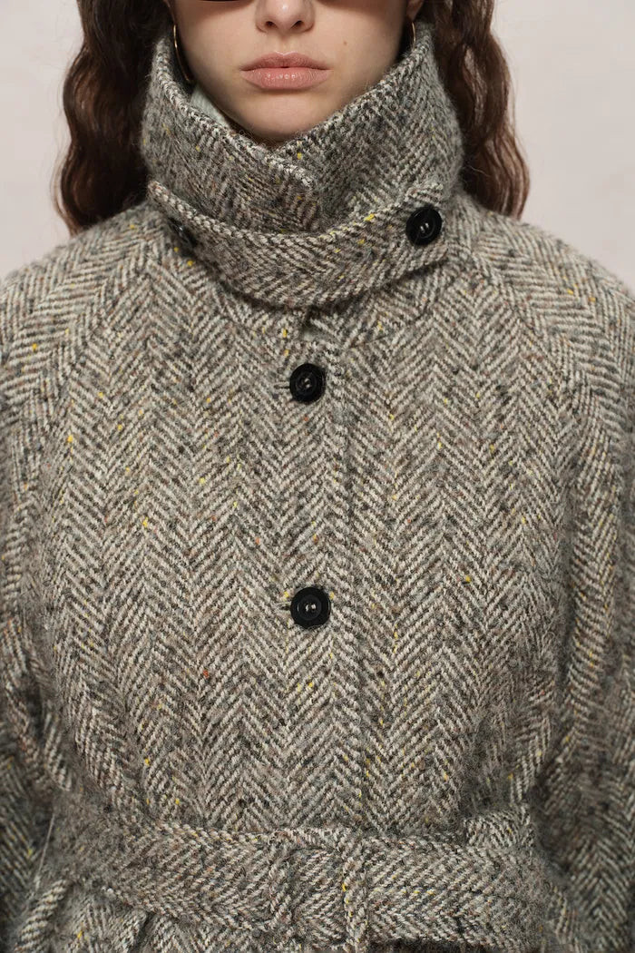 Margot Long Coat in Wool-Alpaca Blend | Fabrique