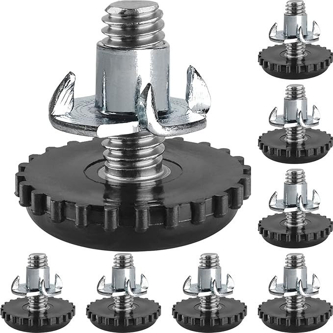 Stainless Steel Patio Furniture Leveling Feet 1/4-20 Screw in Threaded Outdoor Furniture Levelers... | Amazon (US)